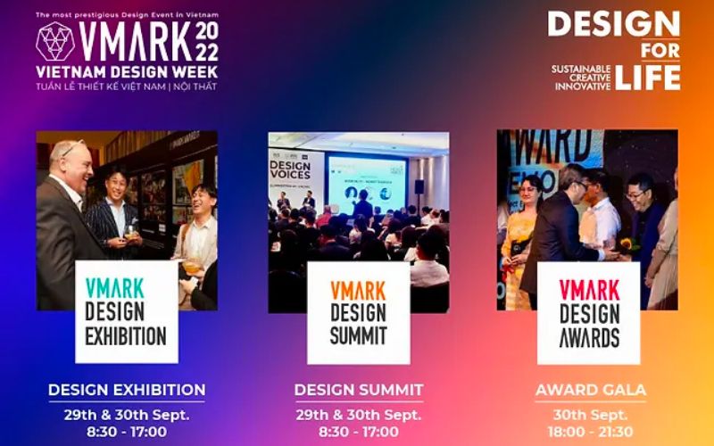 BAN LÃNH ĐẠO VIỆT NAM NHÀ CÙNG ĐỐI TÁC THAM DỰ TRIỂN LÃM TUẦN LỄ THIẾT KẾ VMARK 2022